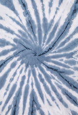 Close-up of the Boys Navy Blue Tie-Dye T-Shirt by Gen Woo 