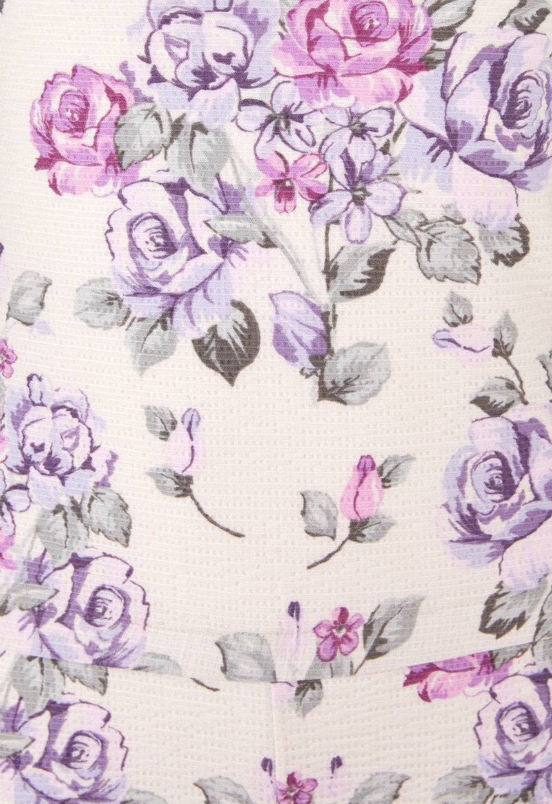 Close-up of the Floral Bloom Girls Jumpsuit by Gen Woo