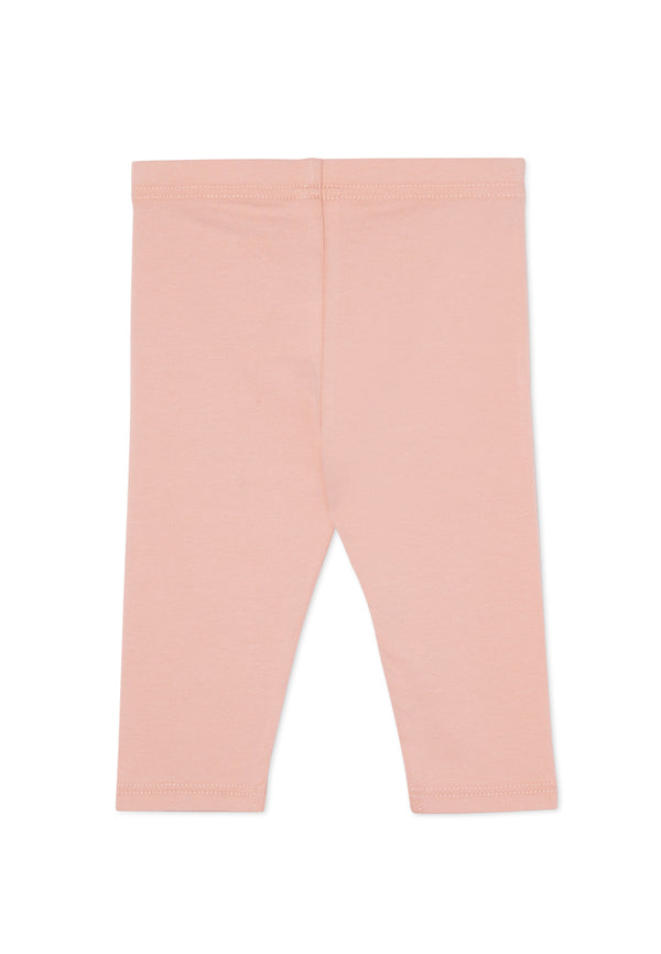 Back of the Cotton Rich Pink Baby Leggings by Gen Woo