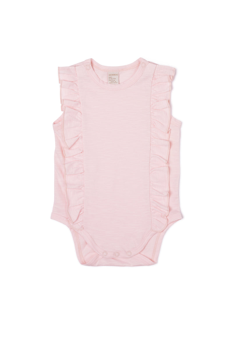 Gen Woo Baby Girls Pink Flutter Baby-grow Fits Sizes 0 Month to 36 Months from The Jersey Shop Singapore
