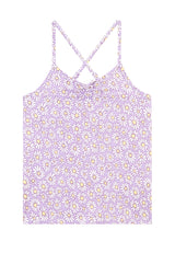Daisy Print Girls Cami Pyjama Set Vest Top by Gen Woo.