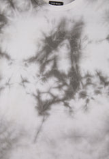 Close-up of the Boys Grey Tie-Dye T-Shirt by Gen Woo