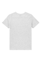 Back of the Boys Classic Crew Neck Grey Marl T-Shirt by Gen Woo