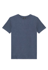 Front of the Boys Classic Crew Neck Navy T-Shirt by Gen Woo