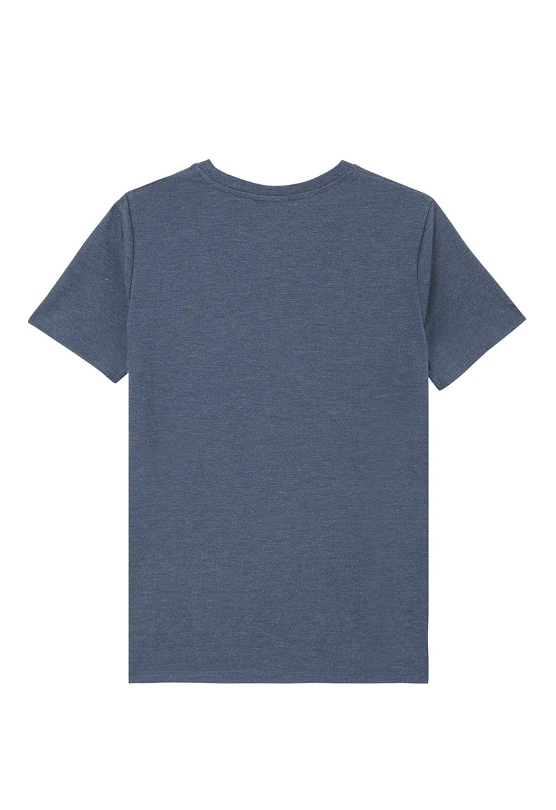 Back of the Boys Classic Crew Neck Navy T-Shirt by Gen Woo