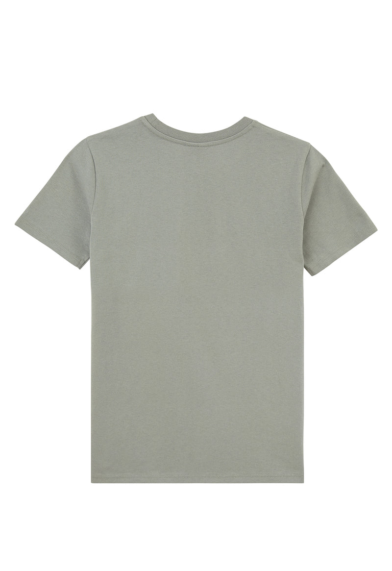 Back of the Boys Classic Crew Neck Sage Green T-Shirt by Gen Woo