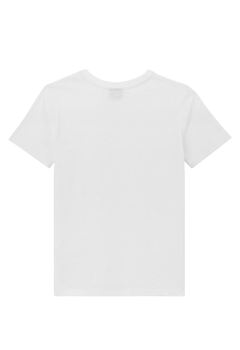 Back of the Boys Classic Crew Neck White T-Shirt by Gen Woo