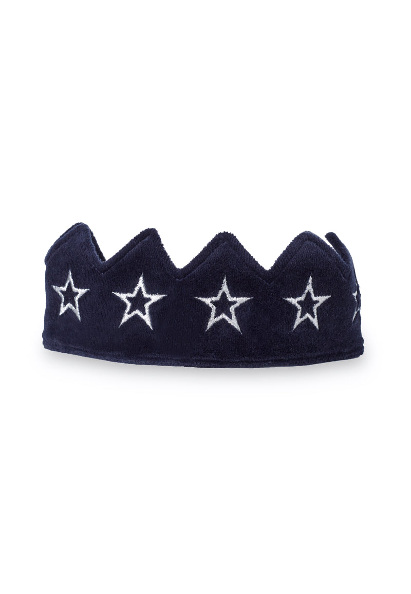 Star Embroidered Velour Baby Party Crown by Gen Woo