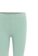 Close-up of the Everyday Girls Mint Sorbet Leggings by Gen Woo
