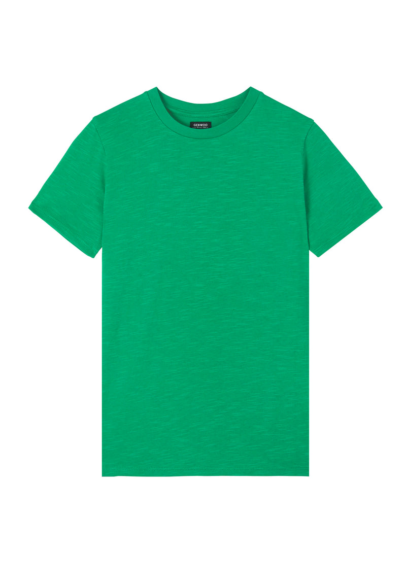 Emerald Boys Crew Neck T-Shirt by Gen Woo. 
