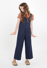 Gen Woo Tween Girls Jumpsuit with Patch Pockets for The Jersey Shop Singapore
