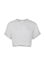 Ladies Grey Marl Boxy T-Shirt by Gen Woo.