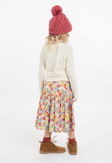 Gen Woo Multi-coloured Floral Print Tiered Skirt for The Jersey Shop Singapore