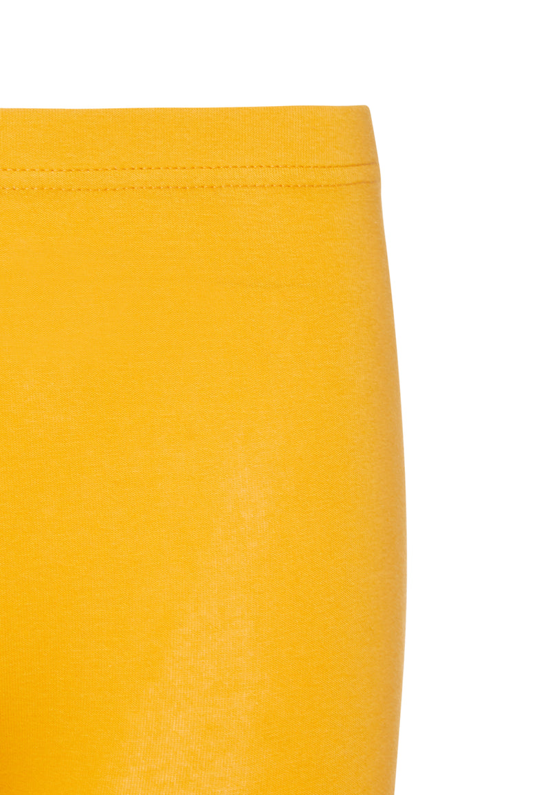 Gen Woo Tween Girls Yellow Plain Basic Legging Fits Sizes 8 Years to 14 Years for The Jersey Shop Singapore