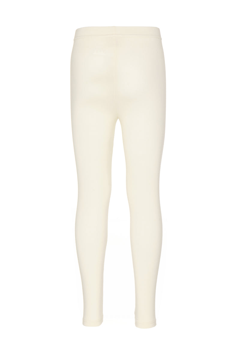 Gen Woo Girls Winter White Plain Legging Fits Sizes 2 Years 8 Years for The Jersey Shop Singapore
