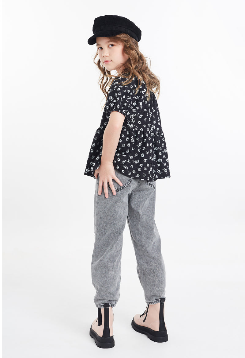 Shop for Gen Woo Tween Girls Ditsy Print Smock Top from The Jersey Shop Singapore