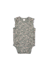 Gen Woo Baby Girl Green Ditsy Print Flutter Baby-grow Fits Sizes 0 Months to 36 Months from The Jersey Shop Singapore