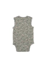 Shop for Gen Woo Baby Girls Green Ditsy Print Flutter Baby-grow from The Jersey Shop Singapore