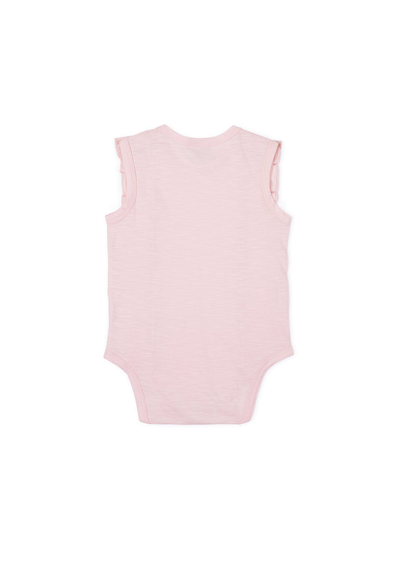 Shop for Gen Woo Baby Girls Pink Flutter Baby-grow from The Jersey Shop Singapore