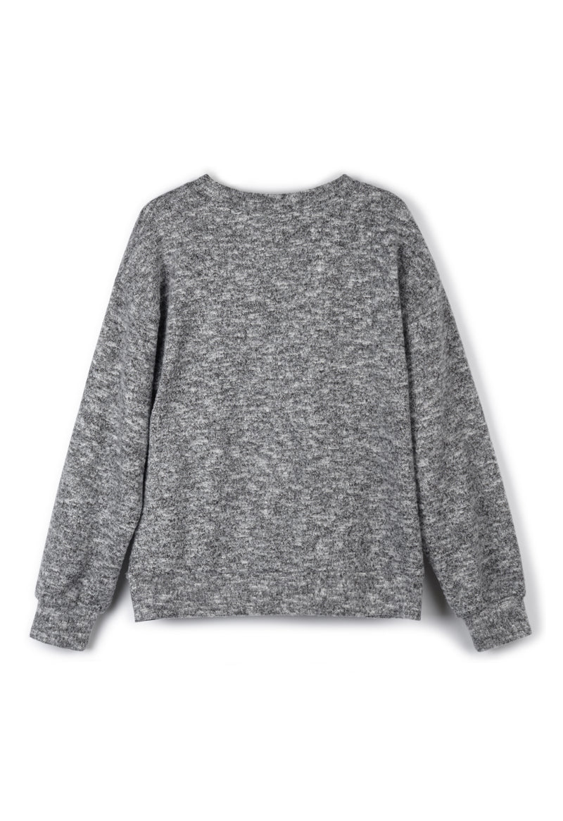 Grey Marl Sweater for girls by Gen Woo