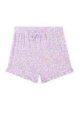 Daisy Print Girls Cami Pyjama Set Shorts by Gen Woo. 