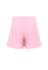 Back of the Begonia Pink Pleated Twill Skort by Gen Woo