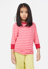 Pink Stripe T-Shirt for Girls by Gen Woo