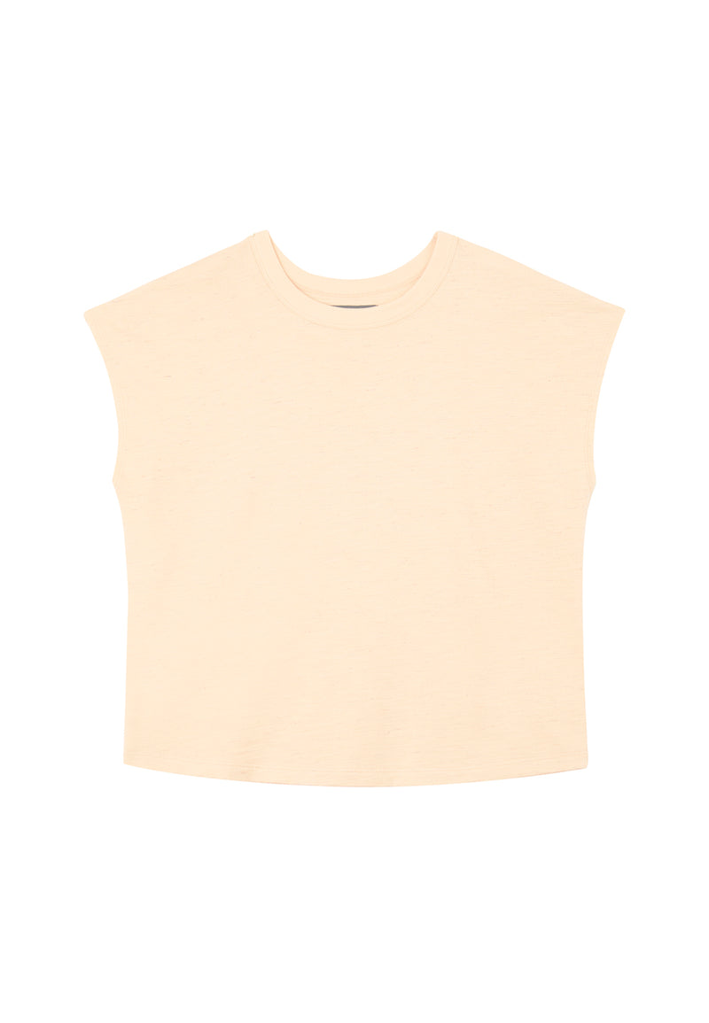 Basic Peach Boxy Ladies T-Shirt by Gen Woo. 