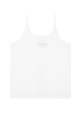 White Basic Ladies Longline Vest Top by Gen Woo. 