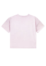 Back view of Teen Lavender Varsity T-Shirt by Gen Woo. 