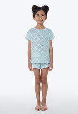 pastel animal t-shirts and shorts pj set for young girls Singapore